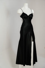 Scarlet Seduction Satin Dress 2633