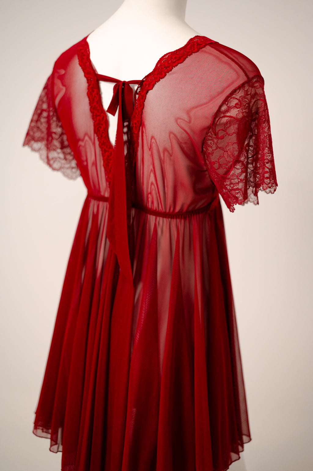 See-through whisper baby doll 041348