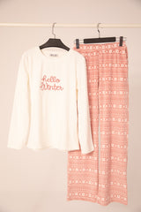 Velvet pajama wide leg 105