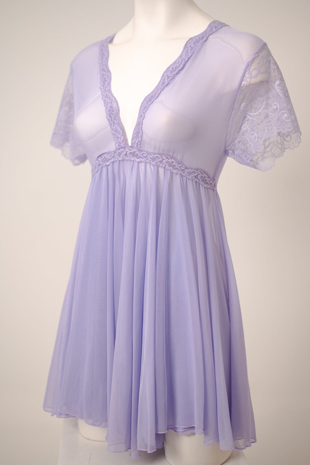 See-through whisper baby doll 041348
