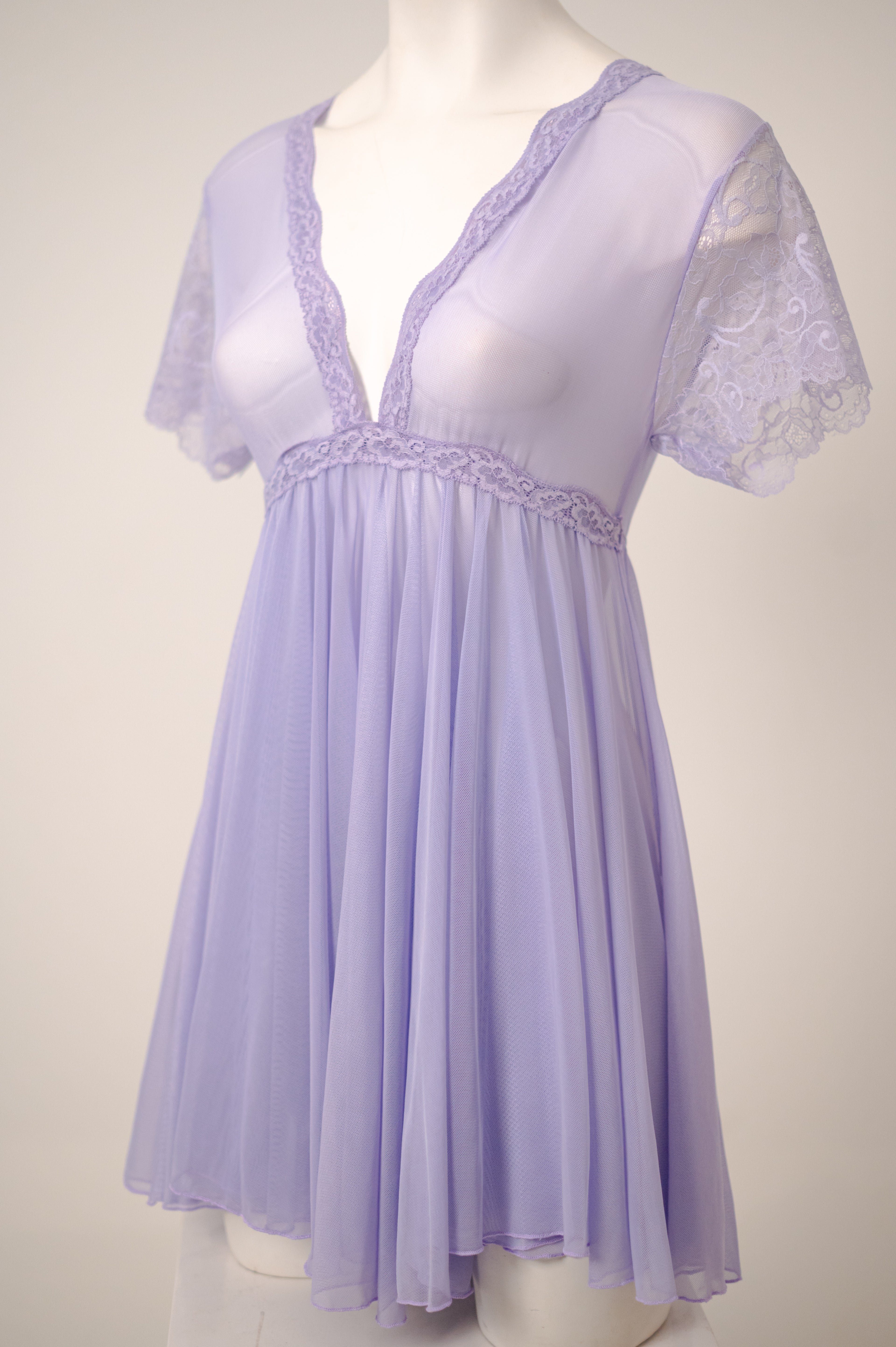 See-through whisper baby doll 041348