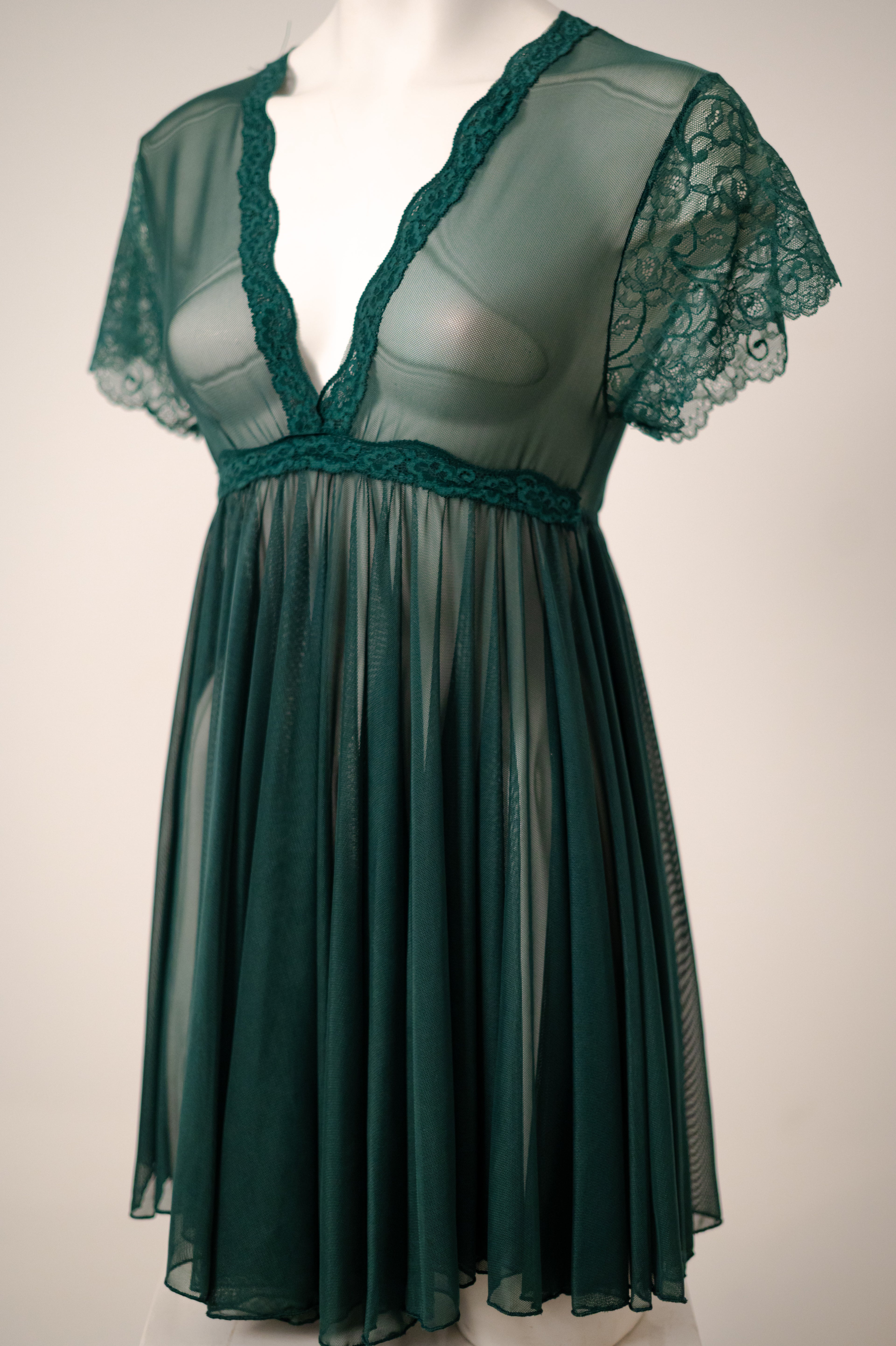 See-through whisper baby doll 041348