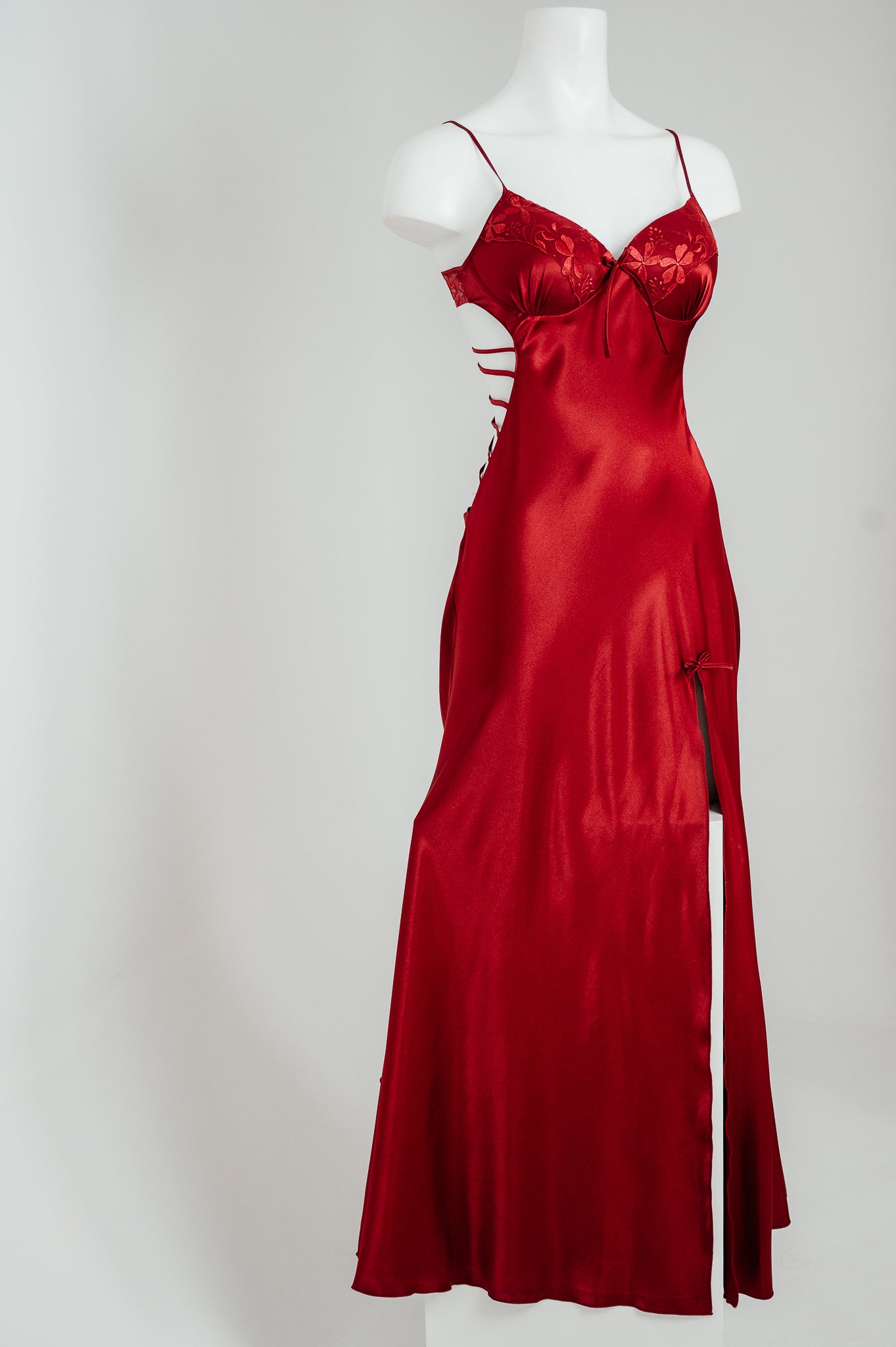Scarlet Seduction Satin Dress 2633