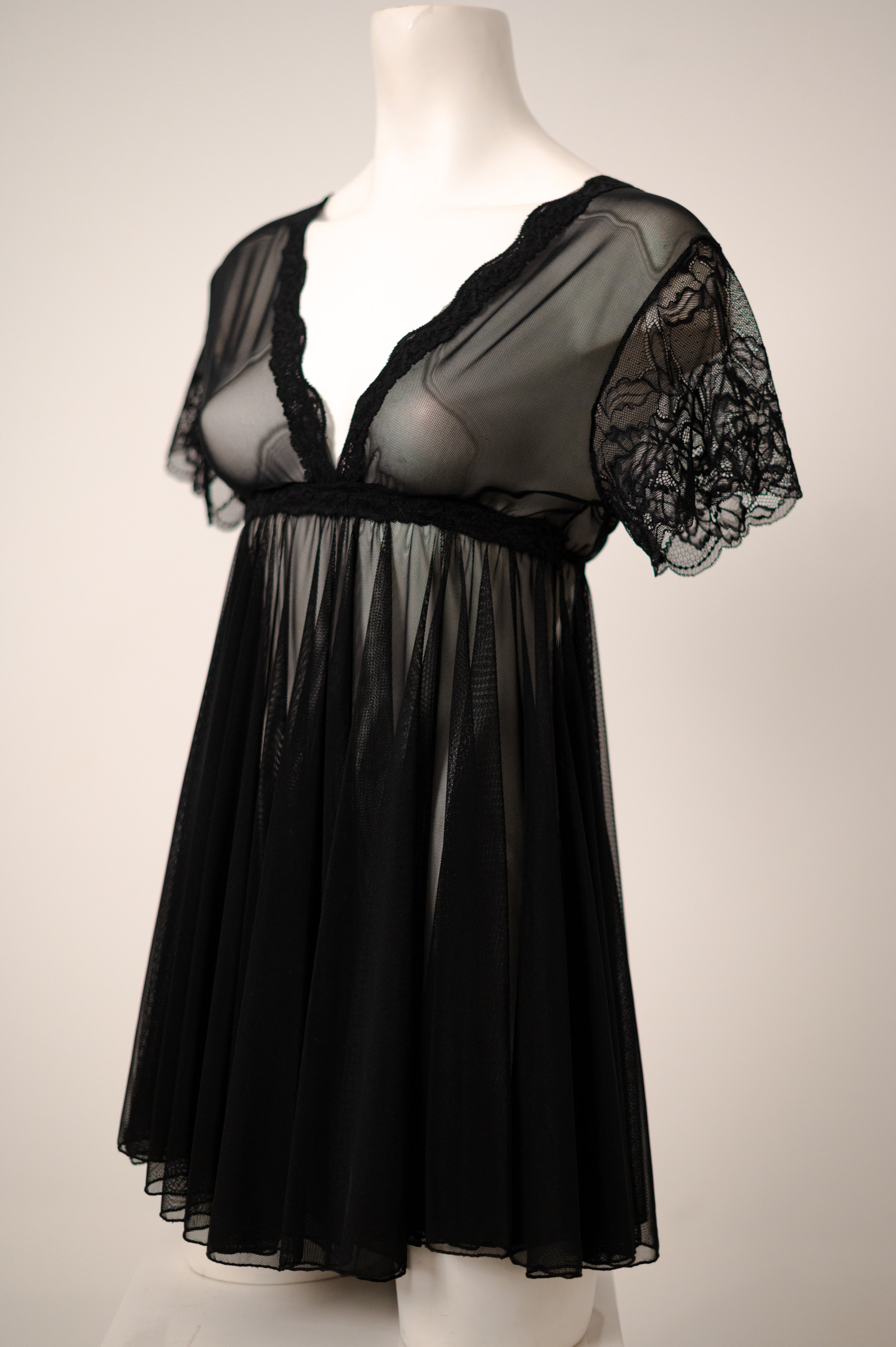 See-through whisper baby doll 041348