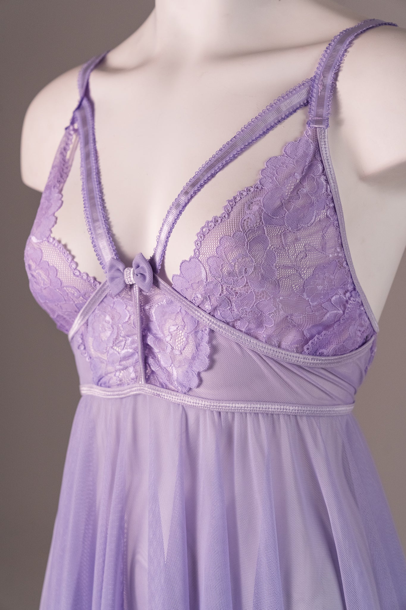 Lace tie babydoll 041396
