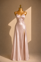 Scarlet Seduction Satin Dress 2633