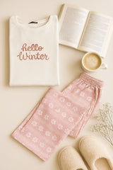 Velvet pajama wide leg 105