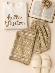 105 PYJAMA VELVET HELLO WINTER