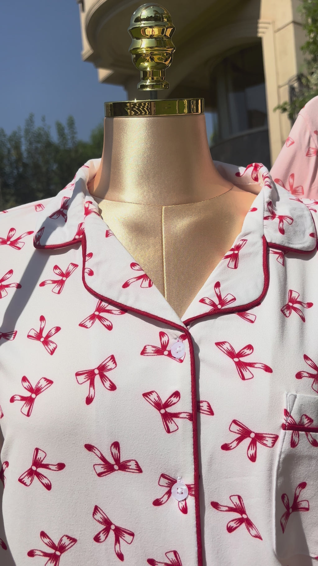 Ribbon collection short sleeves 🎀 White/Red