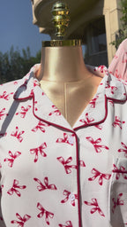 Ribbon collection short sleeves 🎀 White/Red