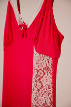 Cotton Lace-trim Nightdress 7566
